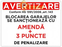 Indicator blocarea garajelor